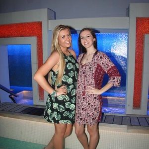 Boho quarter sleeve sundress